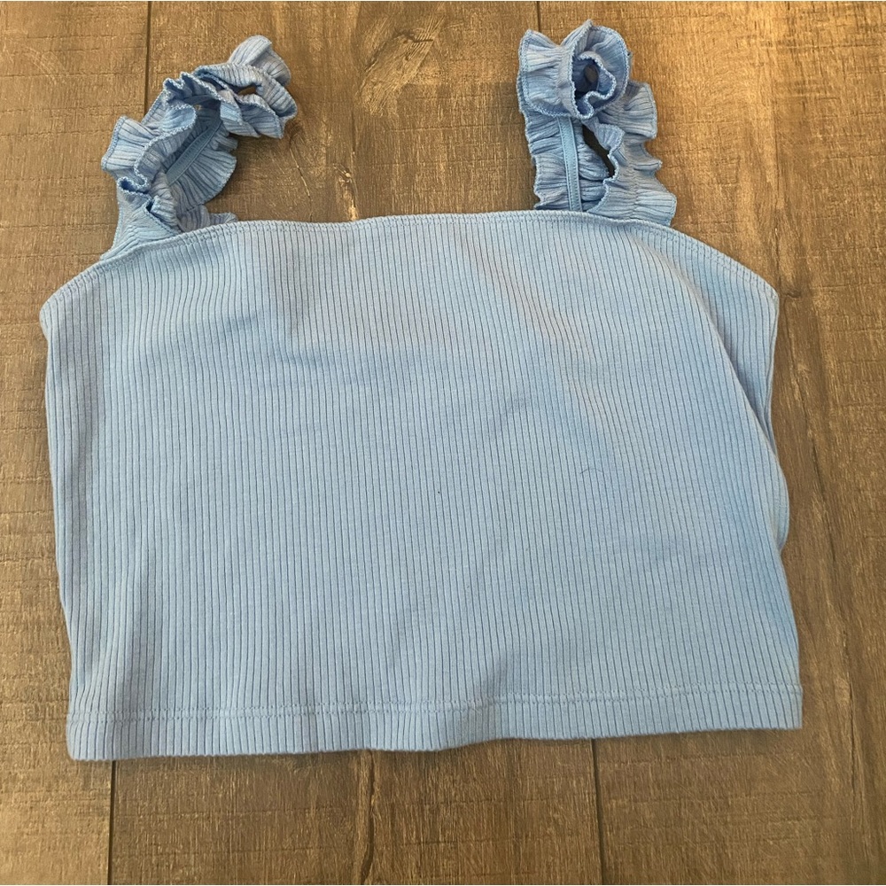 Aritzia Sunday best blue tank